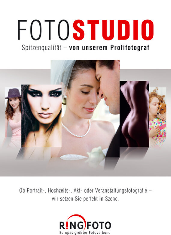 Unsere Dienstleistungen Studio und Außenfotografie